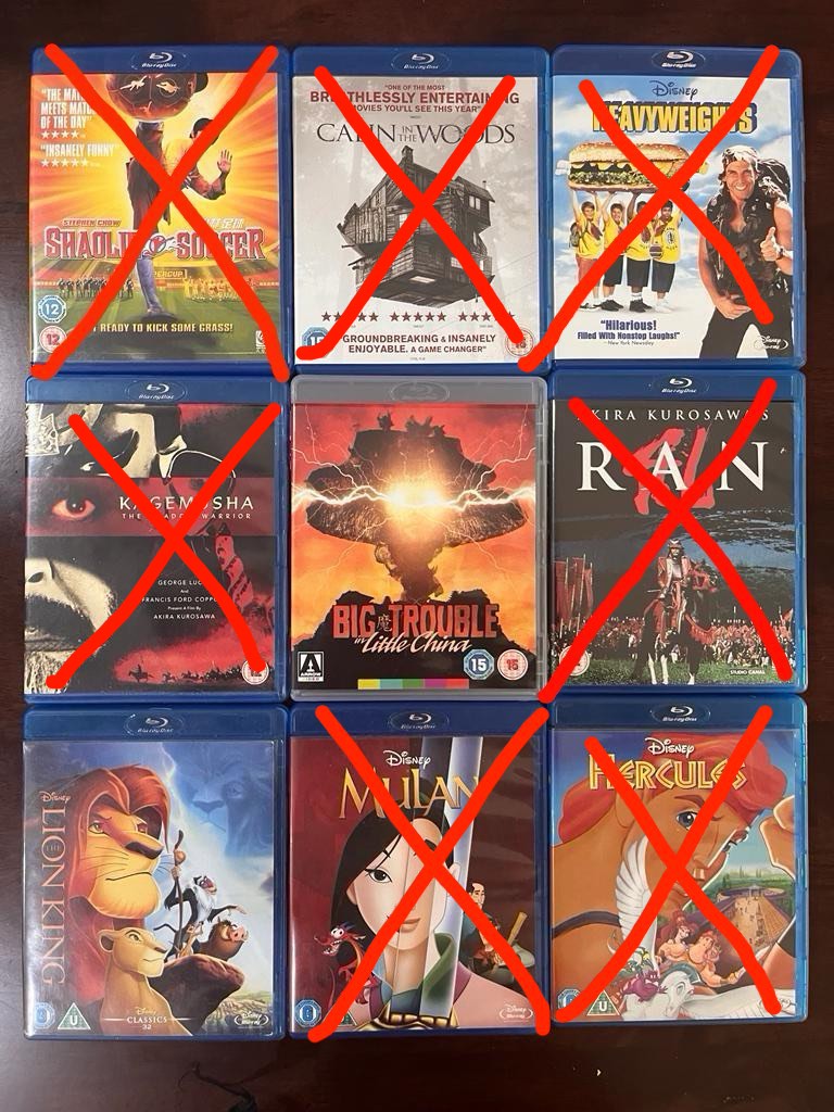 Used Blue Ray DVDs, Hobbies & Toys, Music & Media, CDs & DVDs on Carousell