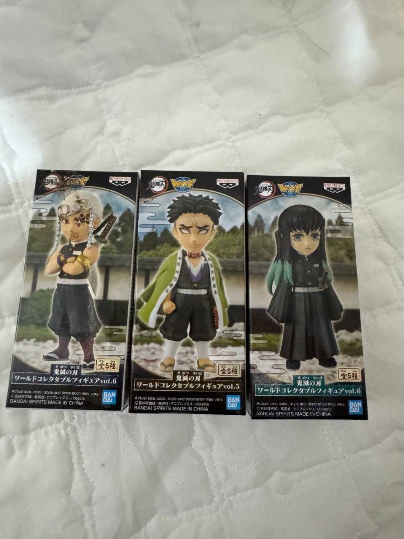 WCF Demon Slayer Set Kimetsu no Yaiba (Category: Figurines & Statues) located in Baguio. Submitted by ruzelann11 (Listing ID 1357576579, Image 2). Description: ‼️ WCF Demon Slayer Set ‼️ Kimetsu no Yaiba ✨️On Hand ✨️Misb Brand New ✨️Complete Hashira Set ✨️P4,200 only 📍Baguio City.