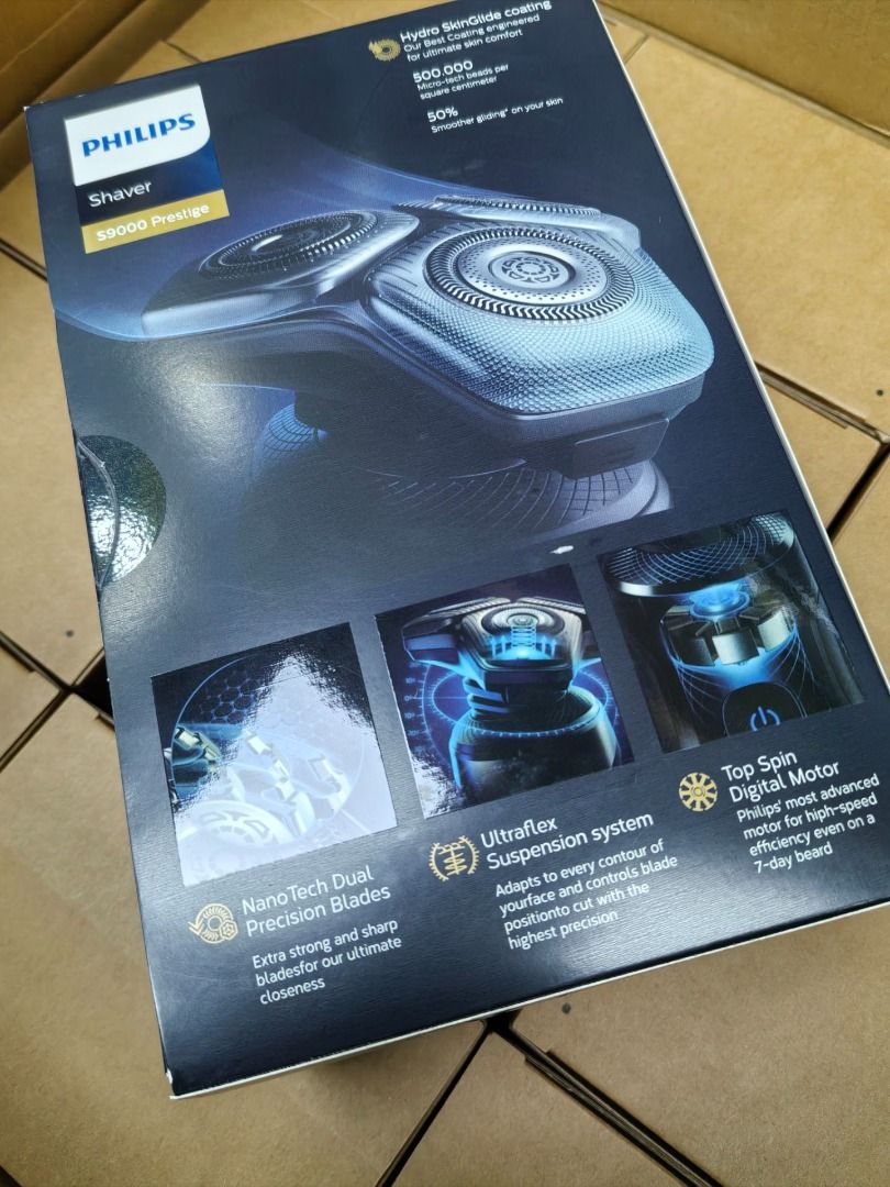 全新正貨 Philips 飛利浦 Shaver S9000 Prestige 乾濕兩用電鬚刨 SkinIQ SP9830 剃鬚刀 父親節禮物 ...