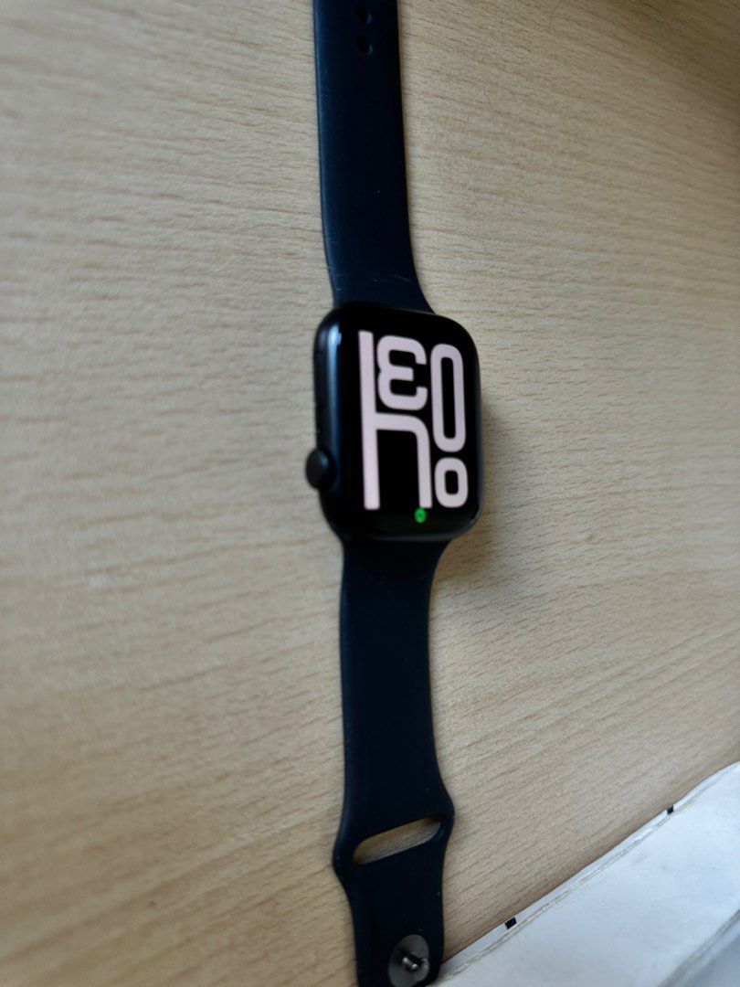 Apple watch series 9 45 mm GPS (Category: Wearables & Smart Watches) located in Quezon City. Submitted by Nepolol (Listing ID 1357686309, Image 3). Description: No issues Battery health : 96% Comes with box , straps and charger Location : Cubao.