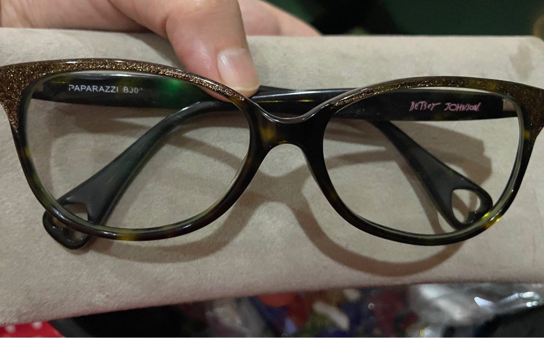 Betsey Johnson Eyeglasses Frame Paparazzi (Category: Sunglasses & Eyewear) located in Manila. Submitted by anythingoesph (Listing ID 1357749085, Image 1). Description: Used total of 2 times only. This is my spare eyeglasses only, I can’t use it anymore coz my lens is now a different grade. .