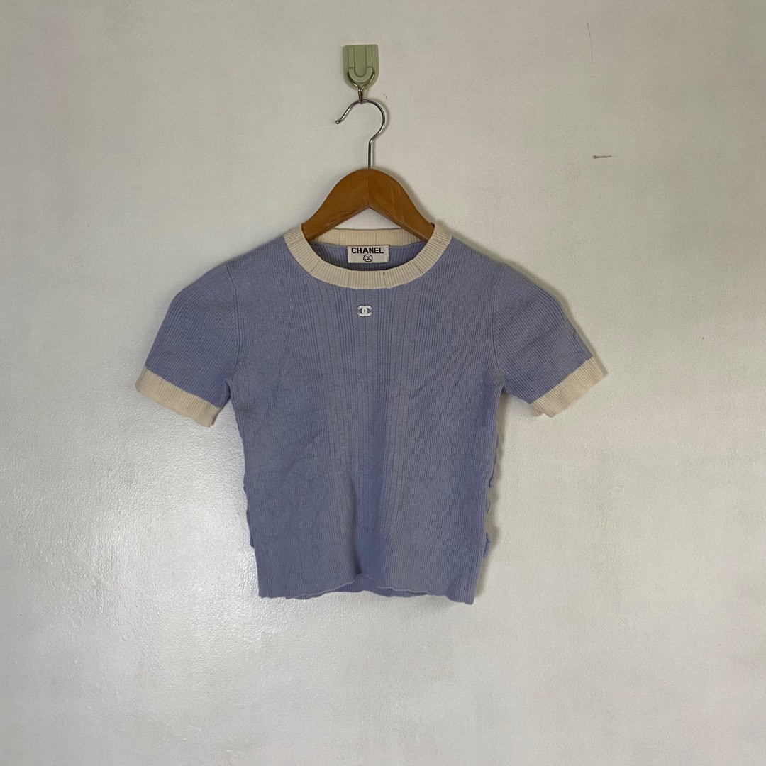 CHANEL KNIT TOP Luxury Apparel on Carousell