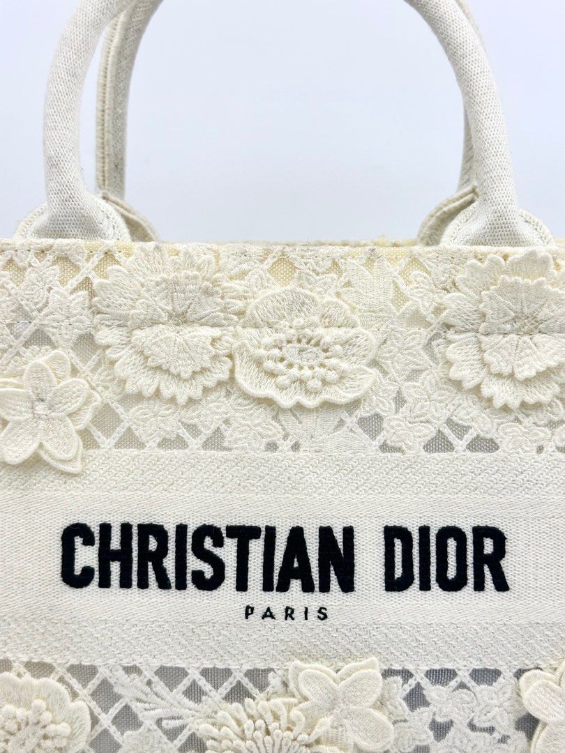 CHRISTIAN DIOR Small Book Tote (Category: Luxury Bags & Wallets) located in Manila. Submitted by luvluxe.mnl (Listing ID 1357762529, Image 2). Description: Small size but can fit a lot Rare find!!! Excellent condition Super nice and pretty!! .