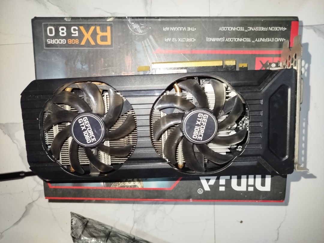 Defectives (Category: Computer Parts) located in Manila. Submitted by refffooooo (Listing ID 1357768082, Image 3). Description: All sale as defective and as bundle Rx 580 8gb ninja actually gumagana to pero nung tinambak lang hindi na ang issue lang nito is no display pero may power sya kayo na mag paayos 1060 - same den tinambak pero no display na talaga noon pero ngayon nung tinest ko no power narin a320m + unknown free cpu - no power actually 