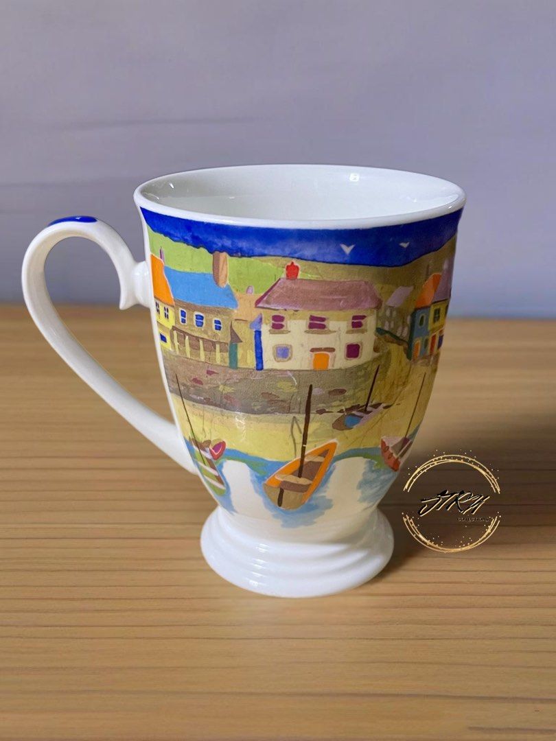 Duchess Fine Bone China Mug Made in England (Category: Coffee & Tea Tableware) located in Marikina City. Submitted by jtrncollections (Listing ID 1357656241, Image 3). Description: Duchess Fine Bone China Mug Made in England Key information: Brand: Duchess, established in 1888. Material: Fine bone china, known for its strength and translucency due to its high animal bone content (over 45%). Origin: Made in England. Manufacturing Process: It invol