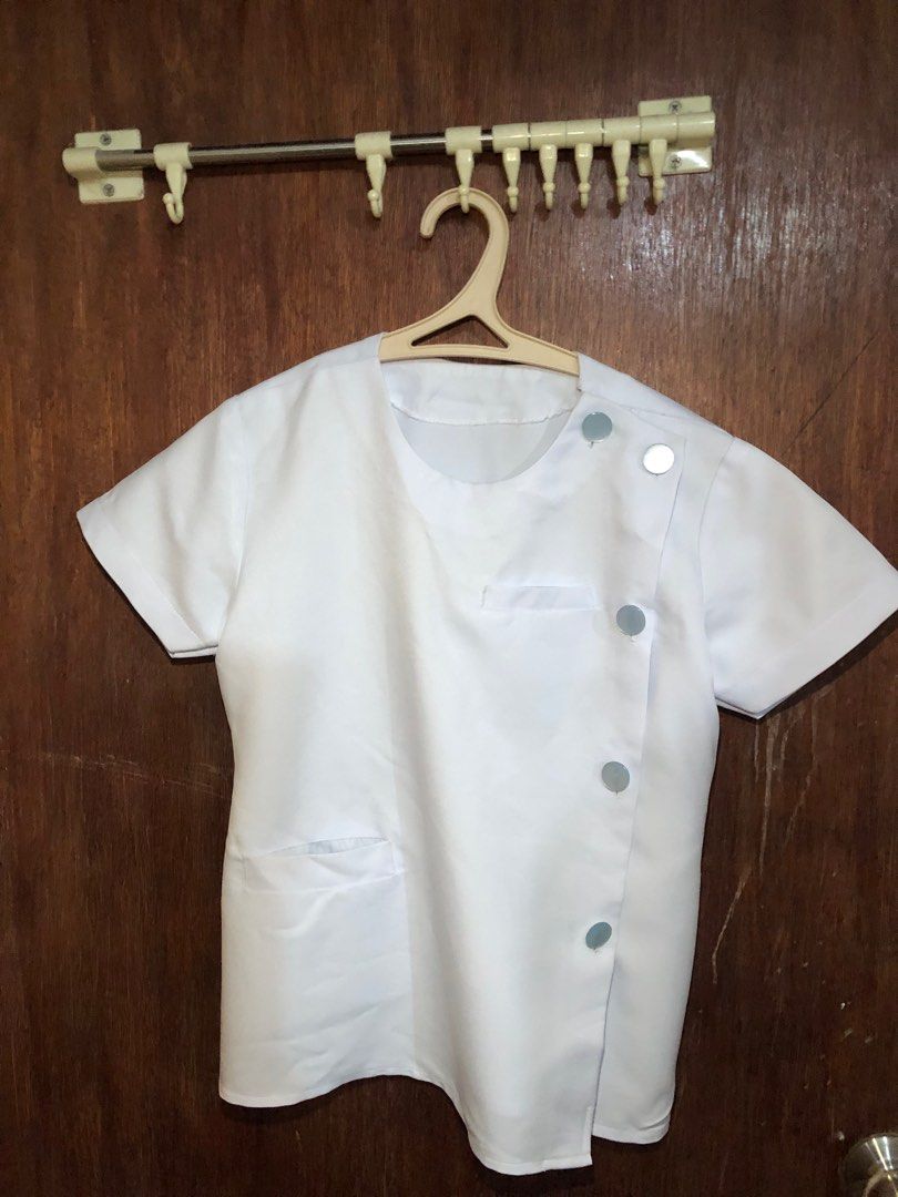 EAC 4th Year MedTech Uniform (Category: Sets or Coordinates) located in Manila. Submitted by decluttermt (Listing ID 1357662471, Image 1). Description: Selling a white medical student uniform in good condition! Color may be due to lighting Size: S-M Perfect for clinical rotations or practice. Condition: Well-maintained Location: Sta. Ana Manila DM for details or pickup arrangements!.