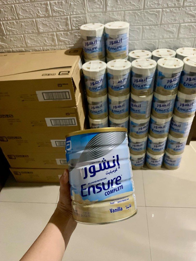 Ensure Complete 850g (Category: Health Food, Drinks & Tonics) located in Makati City. Submitted by kimpoooot (Listing ID 1357614213, Image 2). Description: Ensure Complete 850g Vanilla Flavor Expiry 07/2026 Location: Porac, Pampanga Bangkal, Makati Cubao, Quezon City.