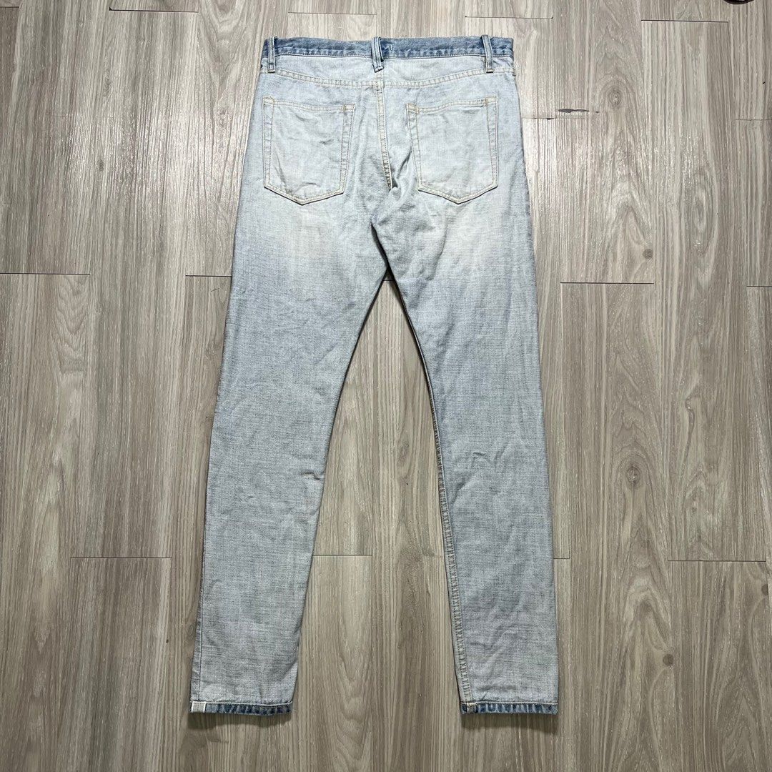Fear Of God Reverse Inside Out Denim Pants (Category: Jeans) located in Manila. Submitted by stakkhaus_ (Listing ID 1357625955, Image 2). Description: Fear Of God Reverse Inside Out Denim Pants Waist 34 Length 42 Inseam 31 Hem 6 Excellent Condi No issue .