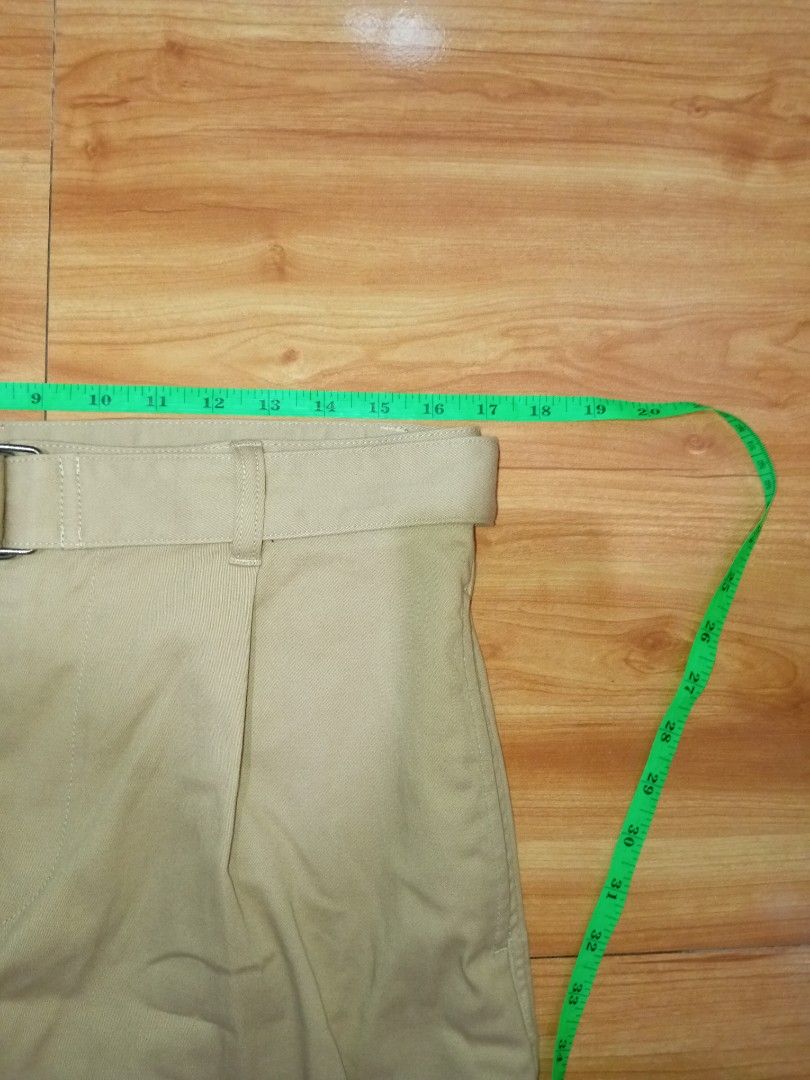 Initial (Category: Trousers) located in Manila. Submitted by thrifttoflipp (Listing ID 1357642959, Image 3). Description: Initial Large on tag Khaki With belt See pictures for more details 1000 +sf MOP Gcash BDO BPI Payment first policy.