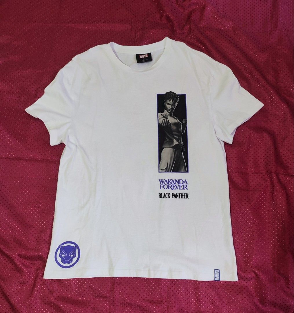 Marvel wakanda forever black panther shirt (Category: Tshirts & Polo Shirts ) located in Santa Maria. Submitted by jigger85 (Listing ID 1357612983, Image 1). Description: Marvel wakanda forever black panther shirt primark tag no issue looks like new medium on tag dimes:20 1/2 x 28.