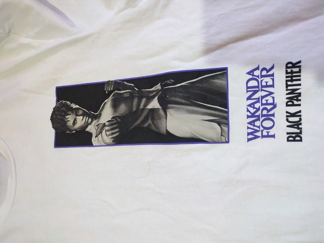 Marvel wakanda forever black panther shirt (Category: Tshirts & Polo Shirts ) located in Santa Maria. Submitted by jigger85 (Listing ID 1357612983, Image 3). Description: Marvel wakanda forever black panther shirt primark tag no issue looks like new medium on tag dimes:20 1/2 x 28.