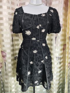 mini black corset style dress