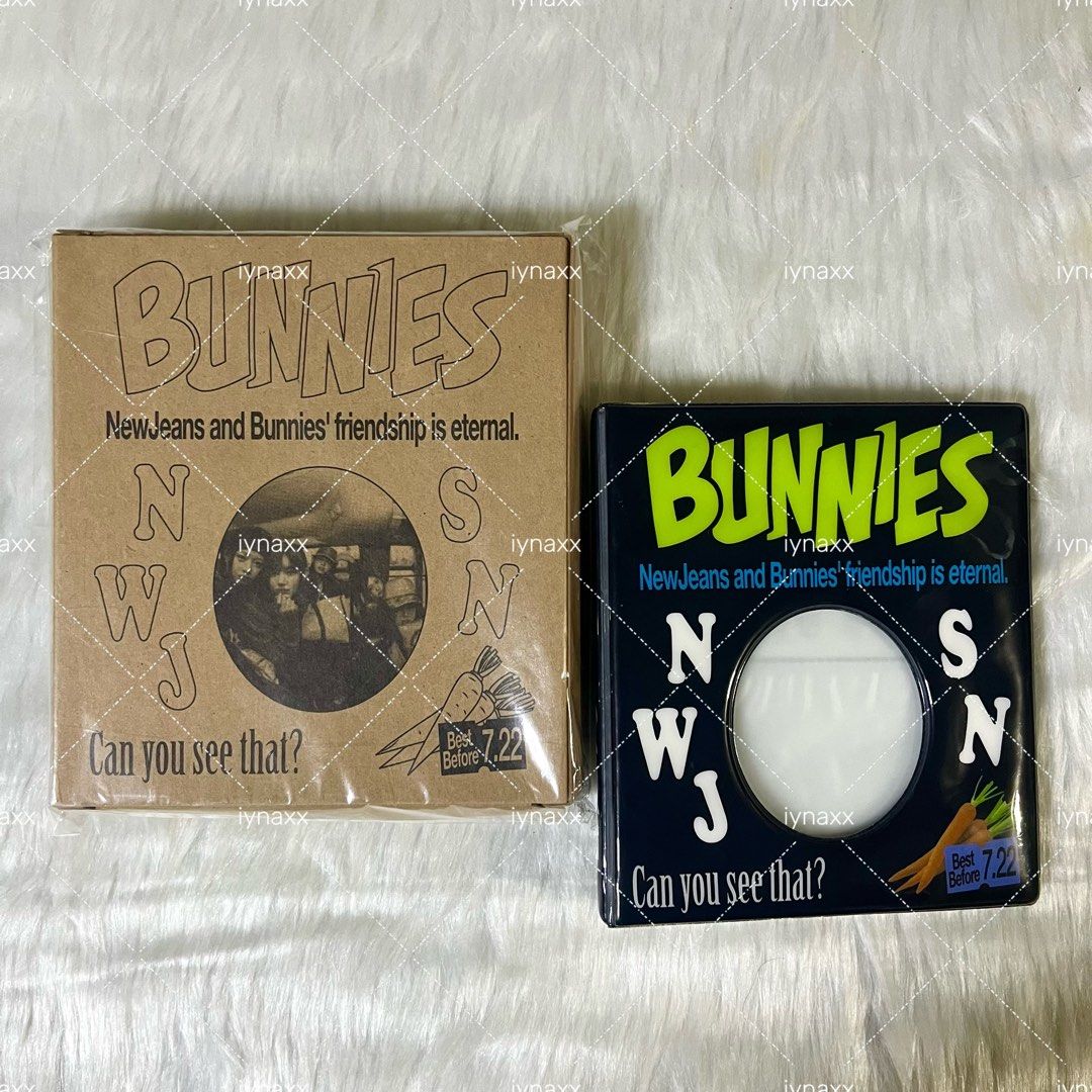 NewJeans: Bunnies Camp Binder (Category: Stationery & School Supplies) located in Caloocan City. Submitted by francesroie (Listing ID 1357606551, Image 1). Description: 🛒— #iynakartsxx • wts lfb ɞ˚‧｡⋆ —❀⋆ newjeans: bunnies camp ⤷ njz / jeanz: photocard binder ಇ. condition/s: — material: pvc — pages: 10 pages with 2 slots each — binder stored in its box ಇ. mop: payo only — gcash / seabank ಇ. mod: direct j&t / sdd ಇ. location: north caloocan, metr