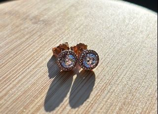 PANDORA SPARKLING ROUND HALO STUD EARRINGS