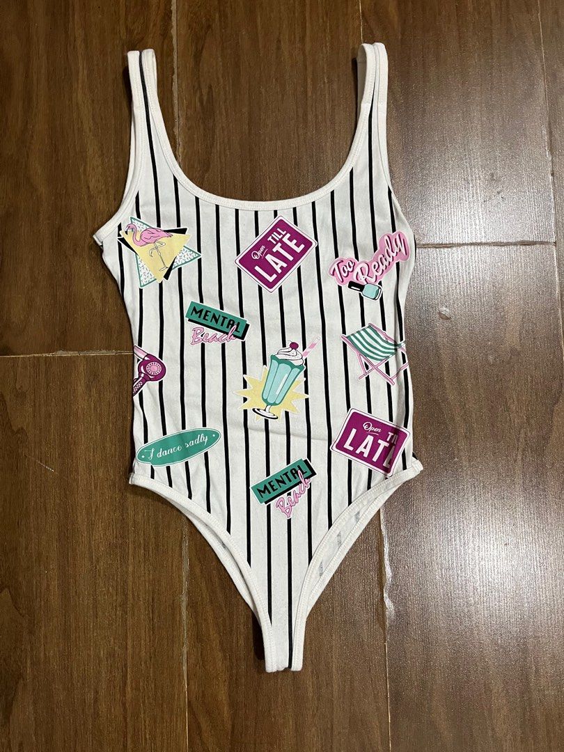 Pull & bear bodysuit (Category: Sleeveless) located in Quezon City. Submitted by tiny_abee (Listing ID 1357630875, Image 1). Description: Small With orange app check out.