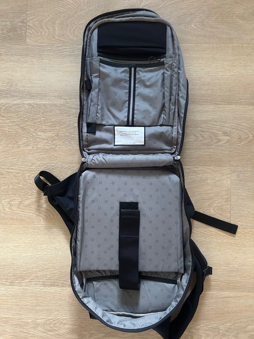 Rapha Backpack (Category: Laptop Bags & Sleeves) located in Singapore. Submitted by allkindsofthings (Listing ID 1357597425, Image 3). Description: Great size, lots of compartments Durable made with Condura material Accommodates 15” laptop in padded pocket Water resistant Reflective dots on side panels, base and straps Strong zips and expansion feature Reflective strip Very versatile Comes with hi-vis pink rain cover.