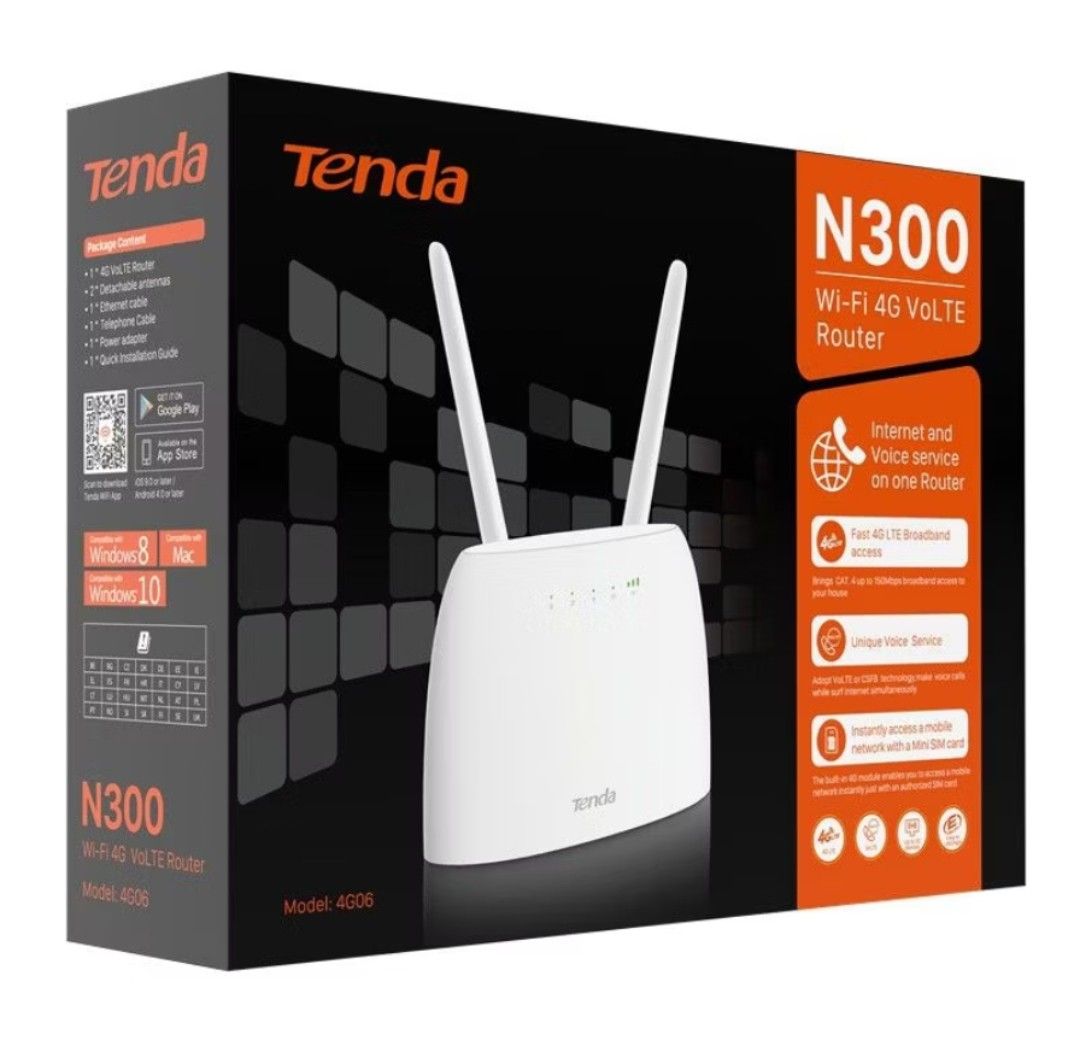 SIM CARD Router Tenda N300, Computers & Tech, Parts & Accessories ...