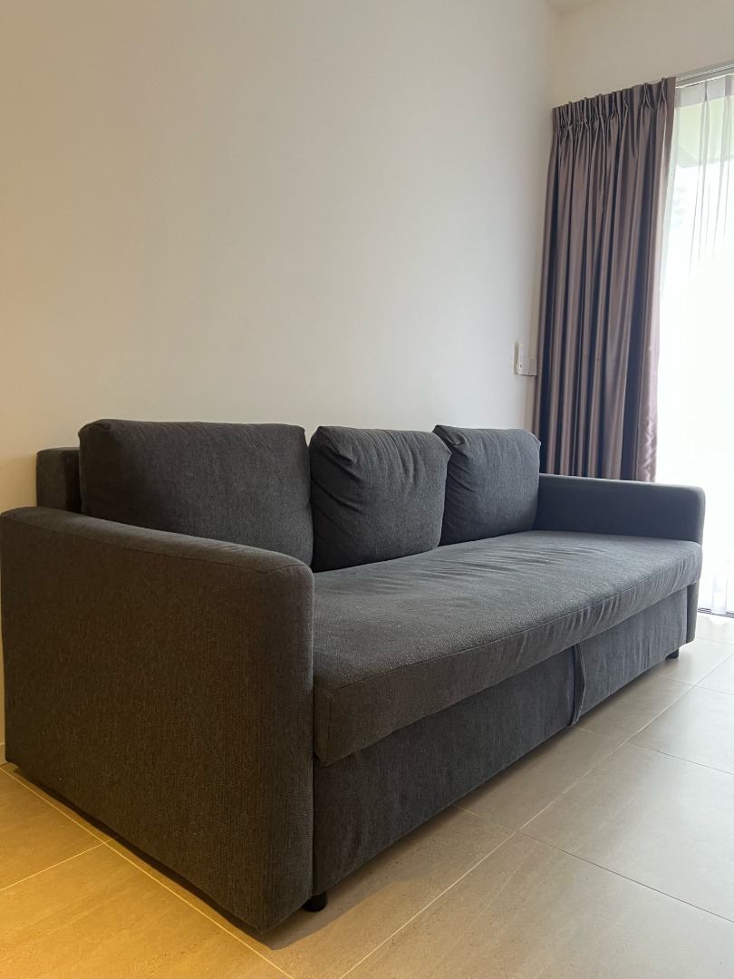 SOFA IKEA - friheten sb3 hyllie dark grey, Furniture &amp; Home Living ...