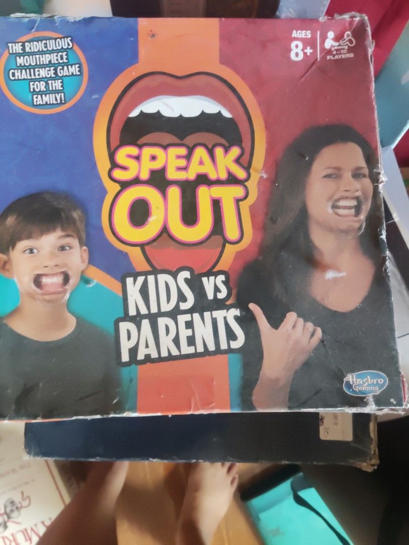 Speak Out Kids vs Parents (Category: Children's Books) located in Manila. Submitted by MNBegonia (Listing ID 1357662602, Image 1). Description: never used. sira lang box pero intact loob.