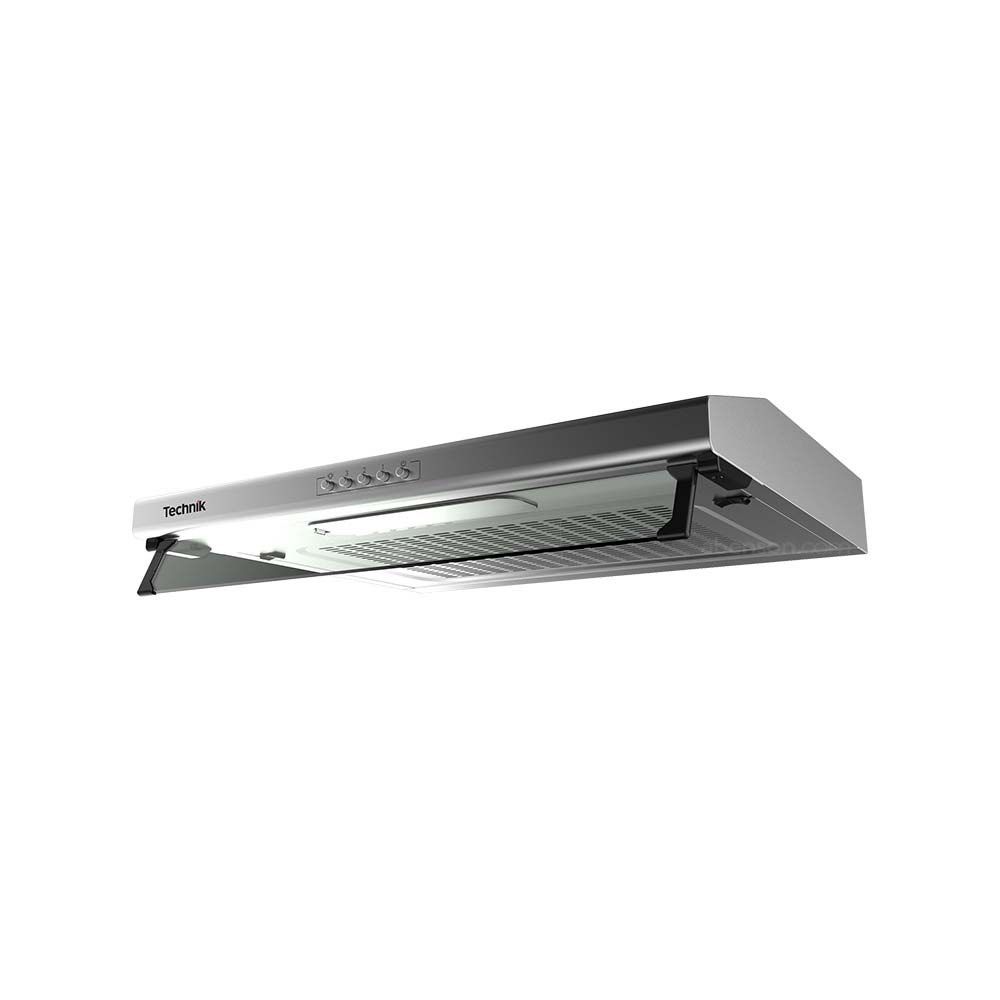 Technik by Technogas Range Hood (Category: Hobs & Hoods) located in Manila. Submitted by solswardrobe (Listing ID 1357609708, Image 1). Description: 60cm Traditional Slim Wall Type Range Hood Single Motor Extraction Capacity: 300 m%/hr Stainless Steel Type A -2 Flat Prong Plug Recirculating 280 Watts 0.5 Amperes.