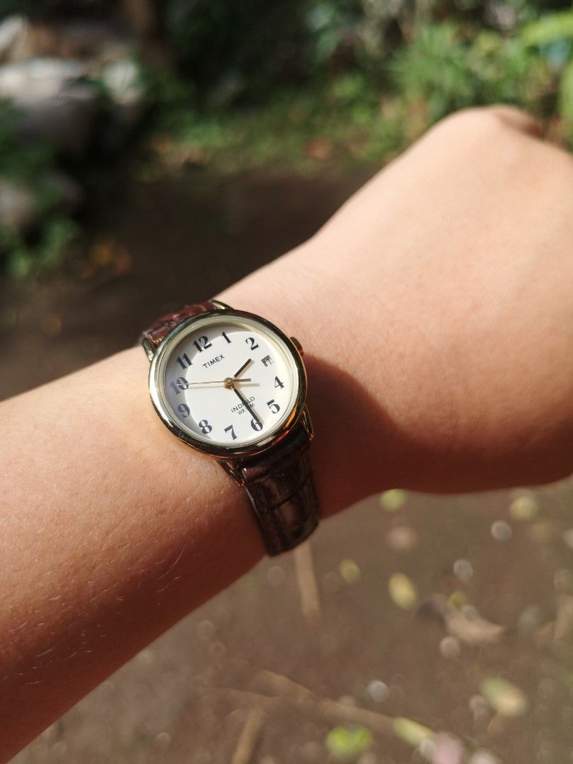 Timex indiglo for Women Brown Leather Strap (Category: Women's Watches) located in Lucena. Submitted by watchmateph (Listing ID 1357680950, Image 2). Description: Watch is working, please see photos for details.