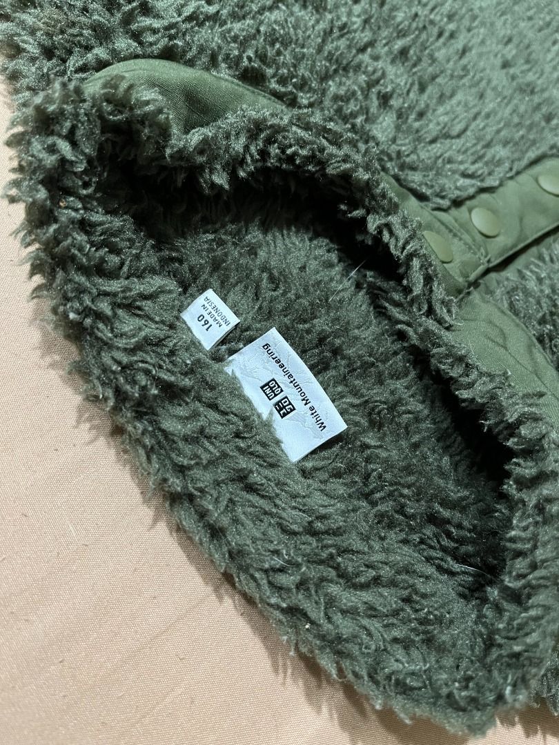 UNIQLO X WHITE MOUNTAINEERING (Category: Coats, Jackets and Outerwear) located in Malabon City. Submitted by aightlezgaw (Listing ID 1357667534, Image 3). Description: OLIVE FLEECE LONG SLEEVE JACKET RFS: Decluttering used once only pm for more details MOP: GCash or bank transfer buyer will shoulder the shipping fee thanks!.