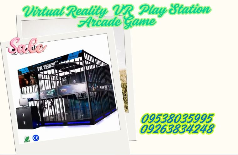 Virtual Reality VR Play Station Arcade Game (Category: Virtual Reality) located in Caloocan City. Submitted by gollemchec81092 (Listing ID 1357693199, Image 1). Description: Model No.:CP-S034-1 Size:360*360*350cm Power:5000W Weight: 900KG Player:4 player.