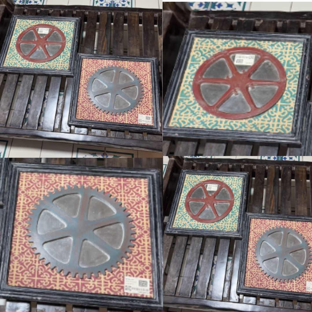 WALL FRAME DECOR COG (Category: Wall Decor) located in Quezon City. Submitted by zoeram1214 (Listing ID 1357671938, Image 1). Description: 1500 EACH SIDE: 17.5 MOP: GCASH,BDO.