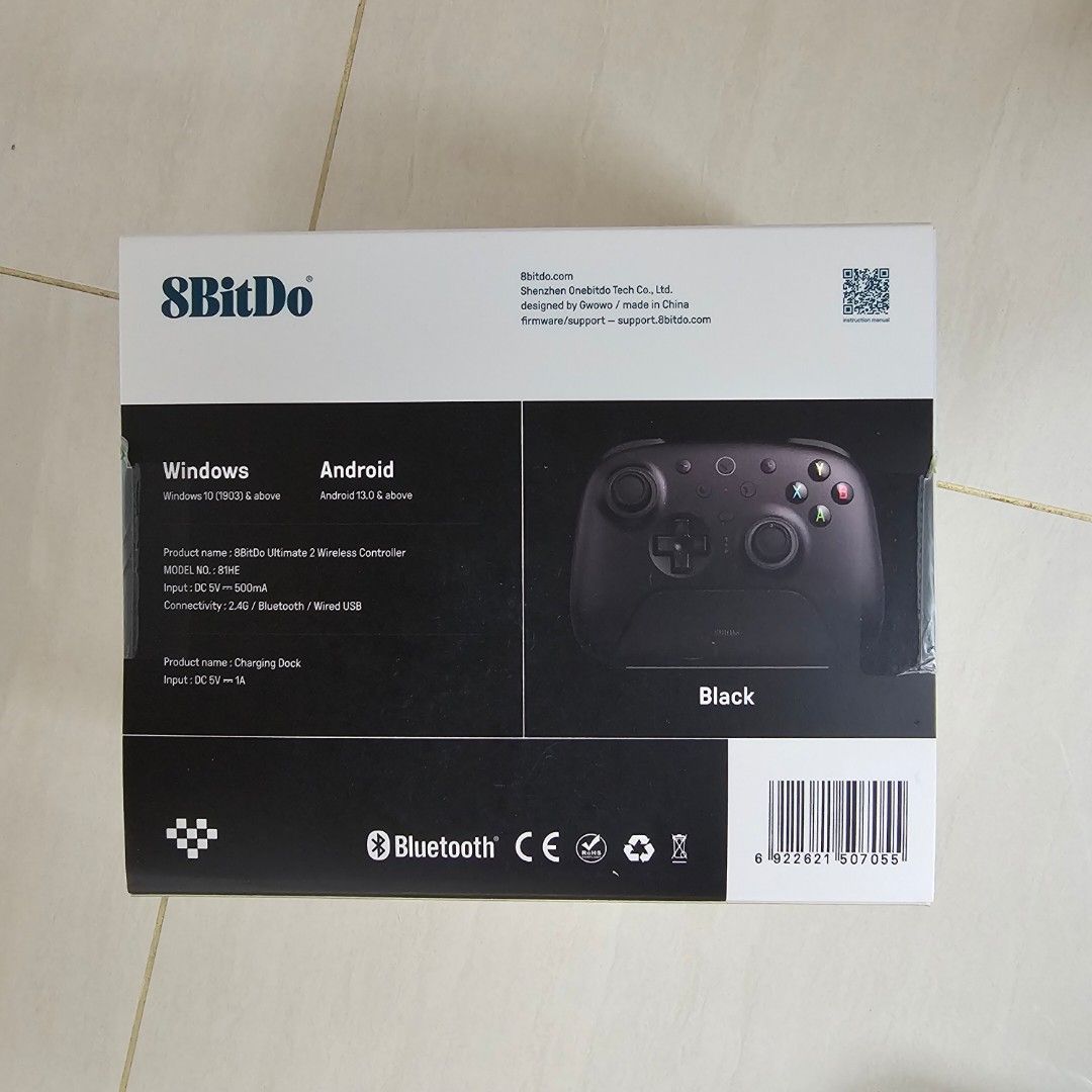 8BitDo Ultimate 2 Wireless Controller for Windows & Android with TMR ...