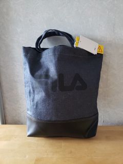 (全新) 韓國FILA牛仔布袋 [容量大] Size : 14.5 吋(長) x 4.5 吋(闊) x 14 吋 (高)64244272552961110