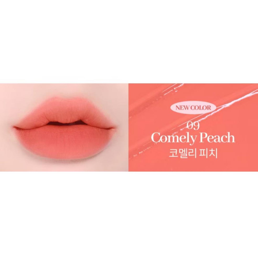 Cosnori Water Blurry Tint – Veganer Lip Tint, Leichte Textur, Langanhaltend, Farbe 08 Peach Mellow