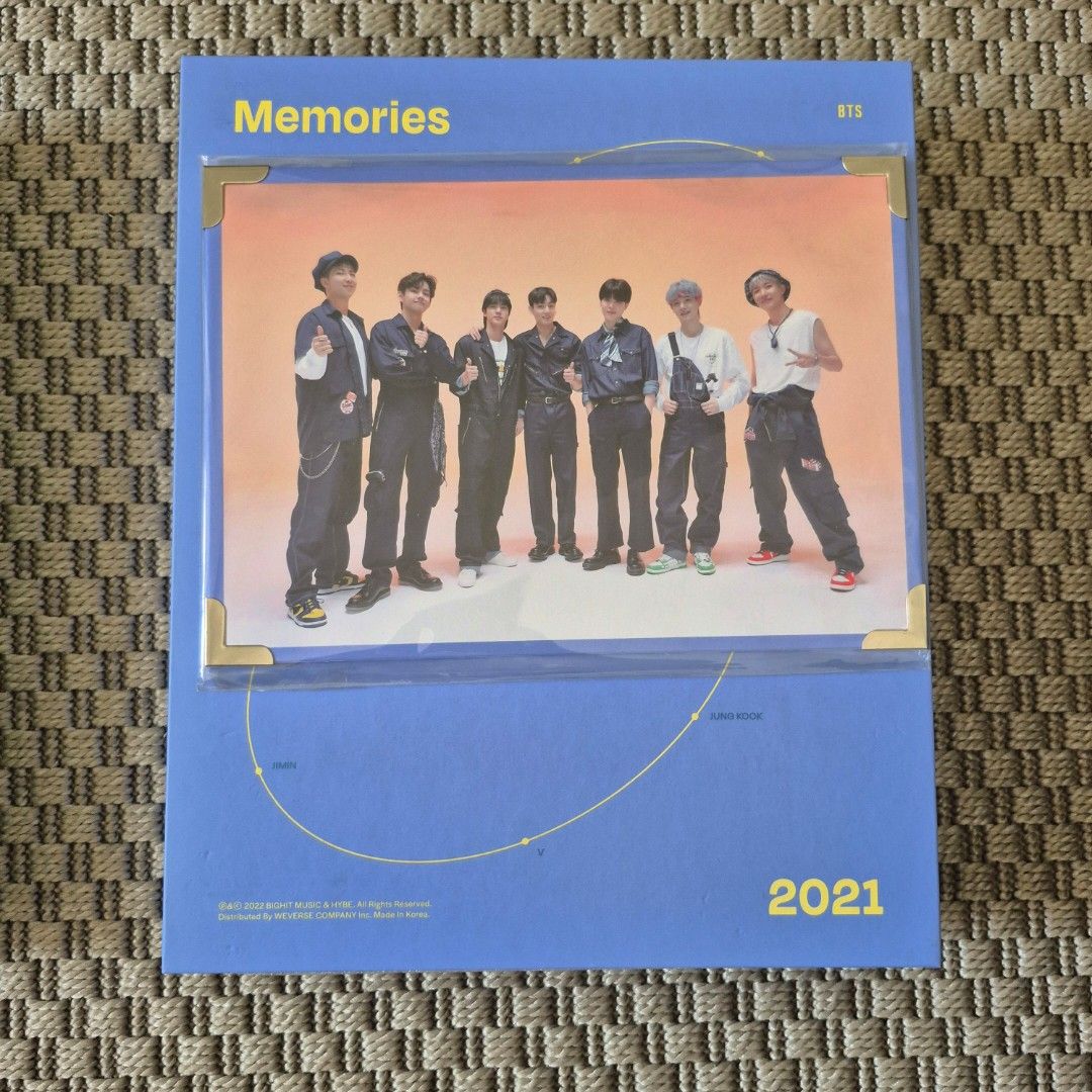 BTS Memories 2021 DVD (Category: CDs & DVDs) located in Marikina City. Submitted by chichers (Listing ID 1357790258, Image 2). Description: Unsealed. DVDs never used. Photobook displayed only (kept in bookshelf) Includes POB group photo Includes mini photobook Includes postcards !! Ginger Yoongi RPC +500 pesos Can be bundled with Memo 2020 DVD Chat to nego Shipping via JnT or SDD via Lalamove.
