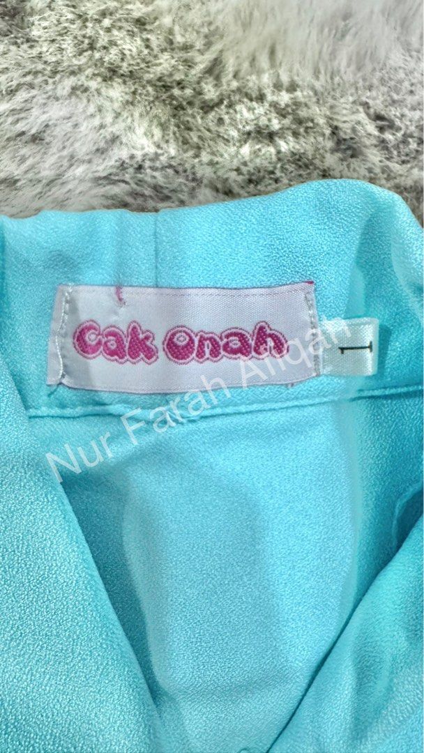 Cak Onah Kurung Baby Kid Raya Kebaya Biru Sky Blue, Babies & Kids ...