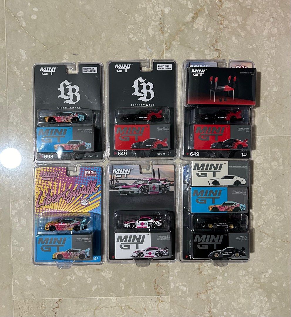 CHEAP 1/64 Mini GT LBWK S15 Sema Advan Tent Kuma Kenmeri R35 LB Blister ...