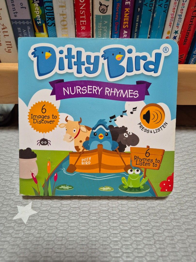 Ditty Bird Nursery Rhymes Soundbook Boardbook Board Book Sound Music ...