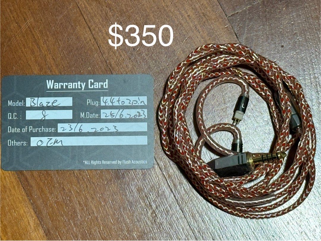 Flash Acoustics Cables FA, Audio, Portable Audio Accessories on Carousell