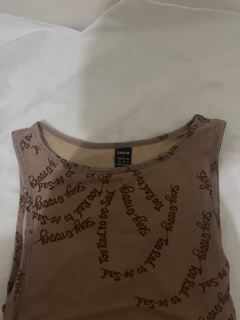 Khaki Dress (Category: Dresses) located in Manila. Submitted by msmarison (Listing ID 1357926882, Image 2). Description: Selling my personal preloved clothes Shein Size: Small No issue and like new condition Worn once lang 💌Dm me here or sa ig: msmarison Shipping: J&T .