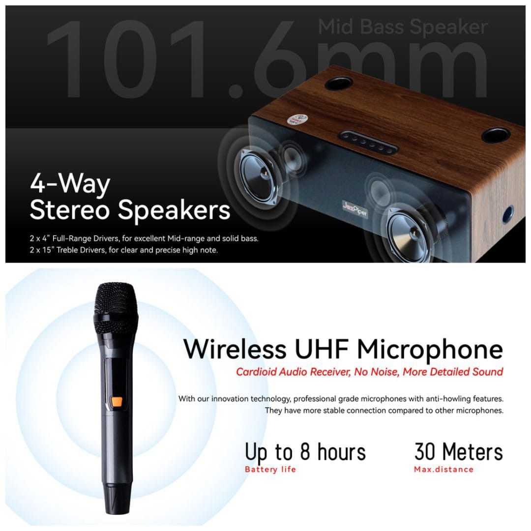 [LET'S ROCK] JAZPIPER+ V3 60W HOME KARAOKE SOUNDBAR WITH BUILT-IN MUSIC LIBRARY | KARAOKE | KTV | MUSIC LIBRARY | SG STOCK | SAME OR NEXT DAY DELIVERY | (Category: Soundbars, Speakers & Amplifiers) located in Singapore. Submitted by SG.TV (Listing ID 1357925983, Image 3). Description: THE JAZPIPER KARAOKE SOUNDBAR 🔥 SPECIAL PRICE! 🔥 JAZPIPER+ V3 PRICE: $389 JAZPIPER MAX PRICE: $479 JAZPIPER PRO PRICE: $539 CHAT WITH US FOR MORE OFFER! INSTALLME