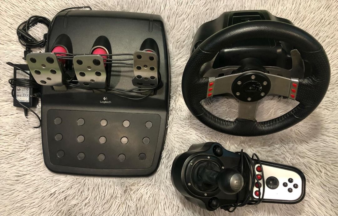 Logitech G27 Racing Wheel with Pedals and Shifter Driving Wheel, Video ...