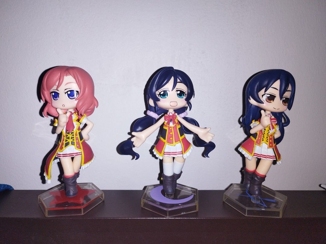 Love Live Chibi Figure (Sale) (Category: Figurines & Statues) located in Santa Rosa. Submitted by paul__s (Listing ID 1357901693, Image 1). Description: as is, used as display only. Reason for selling: Decluttering Send me a message if you want additional pictures. Thank you. ₱99 each Courier: J&T Lalamove (Sf shouldered by buyer) Payment method: Gcash Lalamove pabili service.