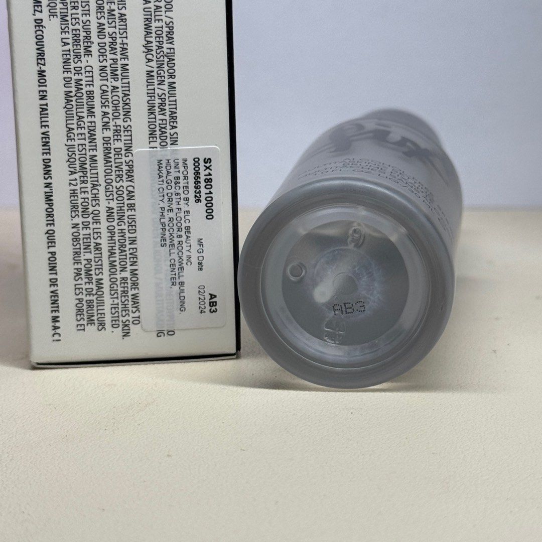 MAC Travel size Fix+ Alcohol Free Multitasking Setting Spray (Category: Makeup) located in Santa Maria. Submitted by grave.ty (Listing ID 1357823413, Image 2). Description: MAC original Fix+ Last 2 stock Brand new complete with box Travel size 30mL.