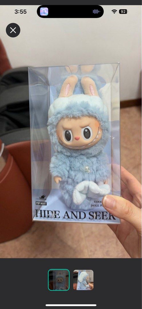 Merbubu popmart Labubu hide and seek Singapore limited edition, Hobbies ...