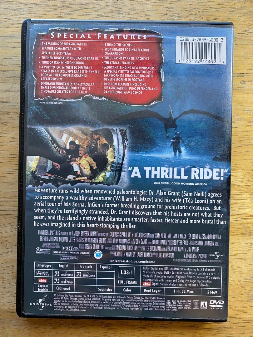 Original DVD | Jurassic (Category: CDs & DVDs) located in Bacoor. Submitted by raredeals (Listing ID 1357832460, Image 2). Description: .