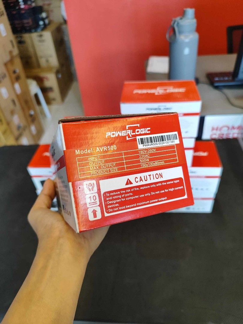 Powerlogic AVR-500 Automatic Voltage Regulator 180-280Vac/500W (Category: Computer Parts) located in Makati City. Submitted by slaccessoriesshop (Listing ID 1357845178, Image 2). Description: Powerlogic AVR-500 Automatic Voltage Regulator 180-280Vac/500W 💥 ELECTRONICS, COMPUTER ACCESSORIES AND APPLIANCES 💥 All Items - Original / Brand New / Sealed We issue SALES INVOICE With WARRANTY RECEIPT With TECHNICAL SUPPORT Accepting BULK ORDERS We are O