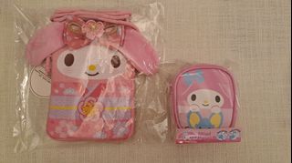 Sanrio Melody 和服斜袋+小錢包(一set)64228976271491110