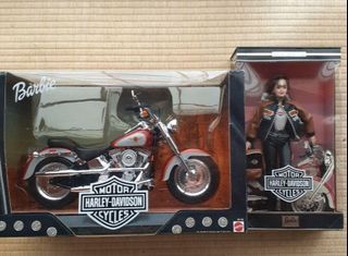 SET BARBIE Harley Davidson Motorcycle x Barbie Collab BUNDLE MATTEL