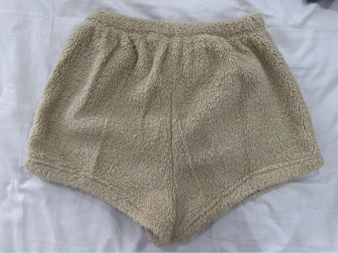 Shein fuzzy shorts (Category: Shorts) located in Quezon City. Submitted by hnp21 (Listing ID 1357829042, Image 2). Description: - size S - no flaws; in excellent condition - bought from shein; dm me if u need the link hehe.