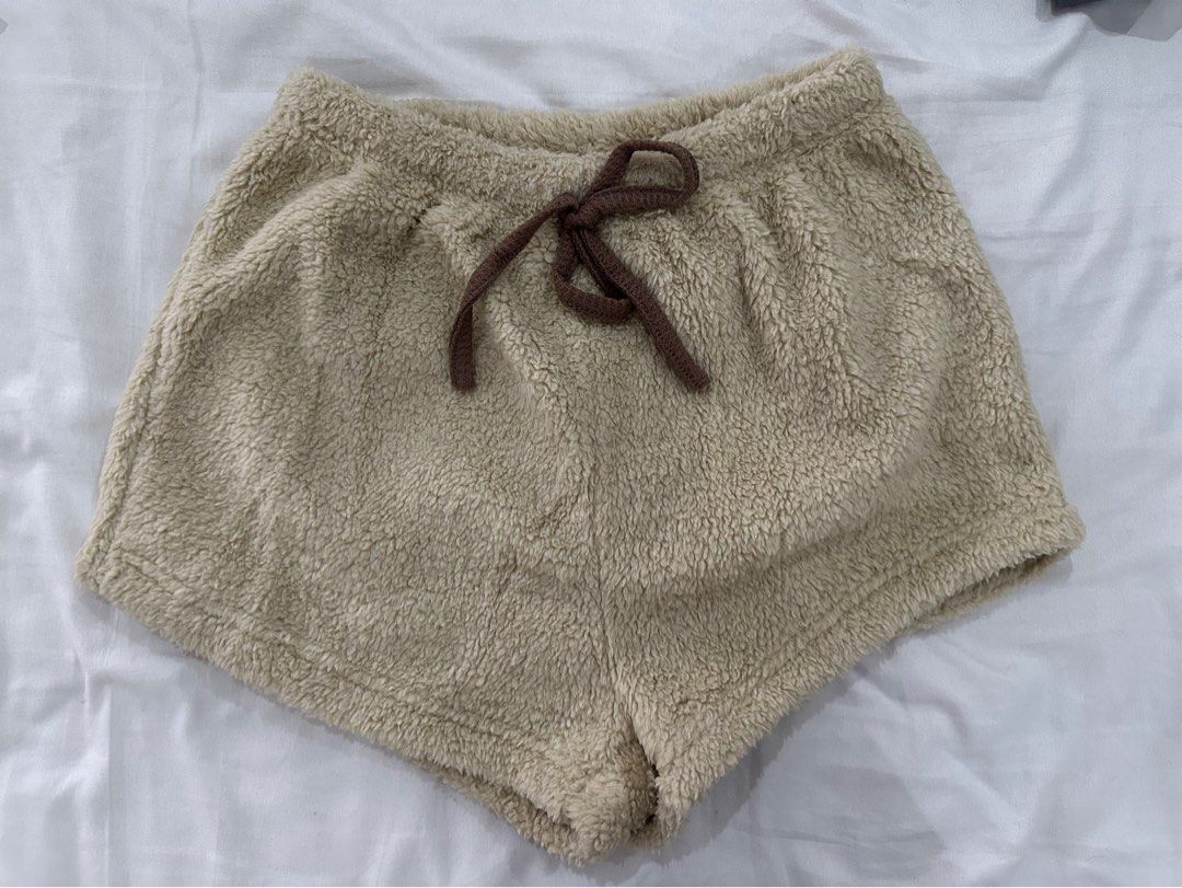 Shein fuzzy shorts (Category: Shorts) located in Quezon City. Submitted by hnp21 (Listing ID 1357829042, Image 1). Description: - size S - no flaws; in excellent condition - bought from shein; dm me if u need the link hehe.