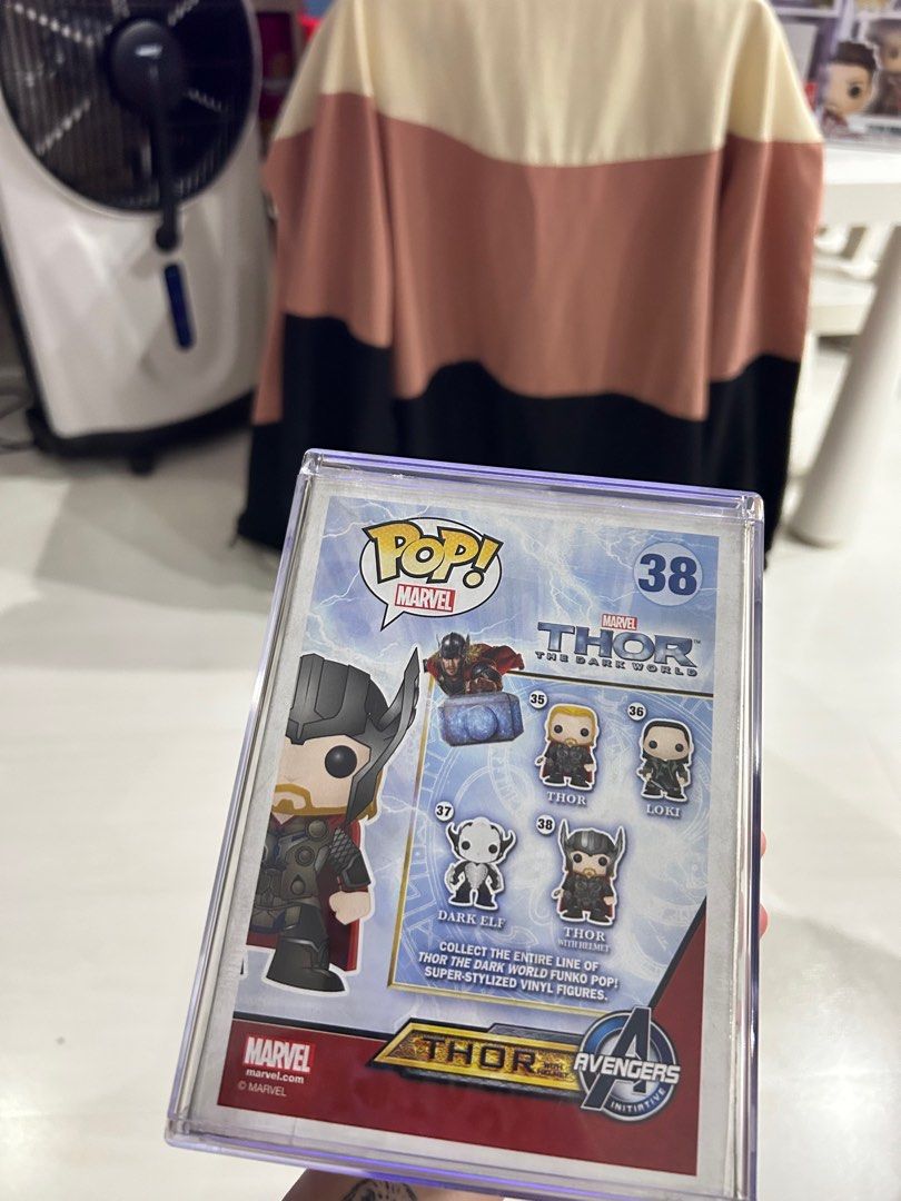 Thor The Dark World Funko Pop (Category: Designer & Blind Box Toys) located in Pasig City. Submitted by stephtdizon (Listing ID 1357907675, Image 3). Description: Original funko pop With pop stacks protector box .
