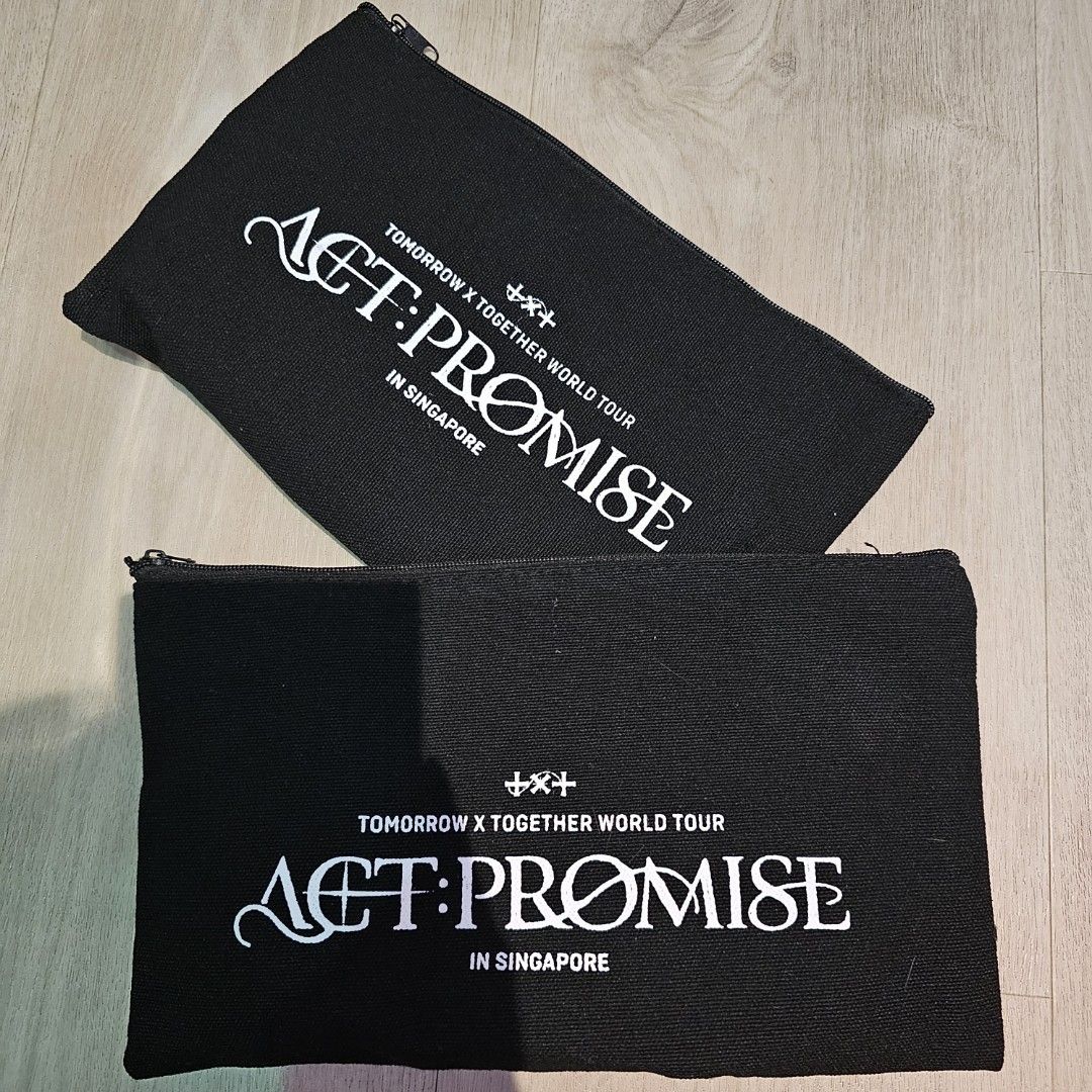TXT Act: Promise Singapore Concert VIP Merchandise Postcard, Pouch